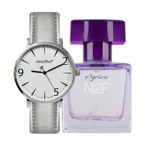 Kit nine2five Lifestyle Reloj y Mini Fragancia Blanco Mujer
