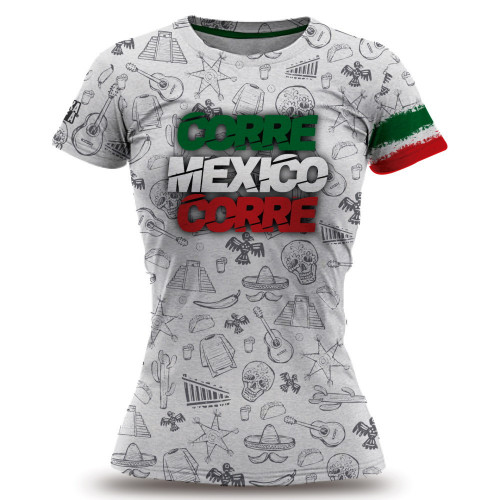 Playera MexaRifa Running Corre Mexico  Mujer
