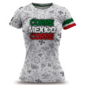Playera MexaRifa Running Corre Mexico Blanco Mujer