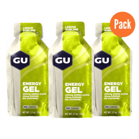 Gel GU Energy Running Lemon Sublime Pack 3   
