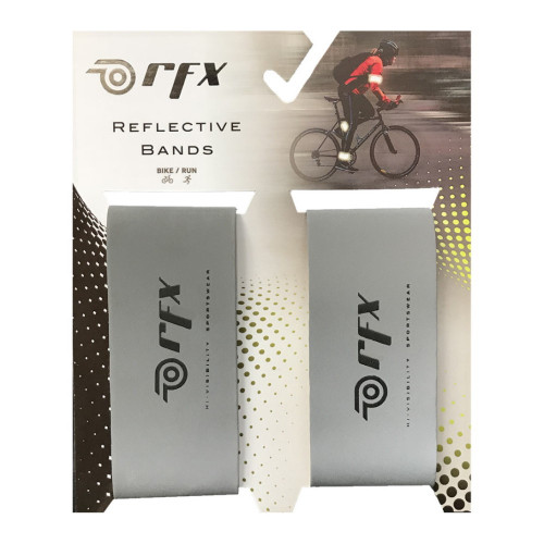 Banda RFX Sport Ciclismo Par Reflejantes Plateado 