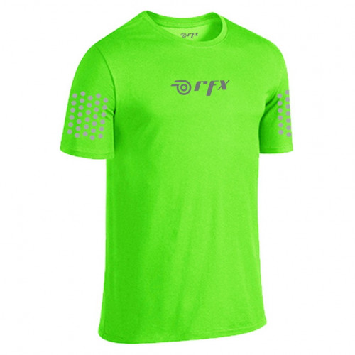 Playera RFX Sport Running Reflejante Verde Hombre