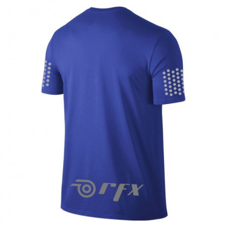 Playera RFX Sport Running Reflejante  Azul Hombre