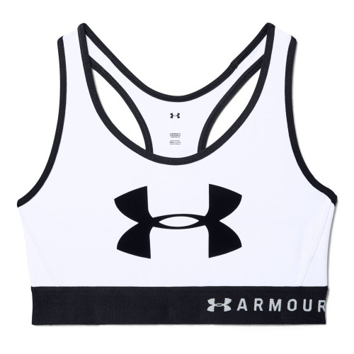 Sports Bra Under Armour Fitness Mid Keyhole Graphic Blanco Mujer
