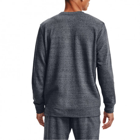 Sudadera Under Armour Fitness Rival Terry Crew Gris Hombre