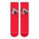 Calcetines Stance Lifestyle Not Thirsty Crew Rojo Mujer
