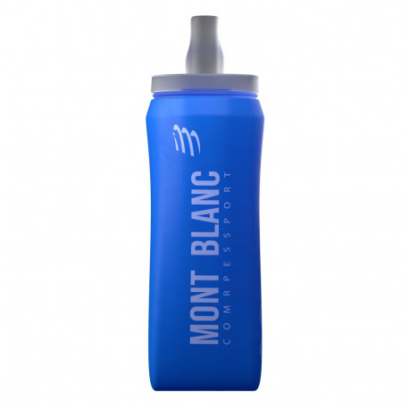 Botella Compressport Trail Running ErgoFlask 500 ml Mont Blanc LTD Azul 