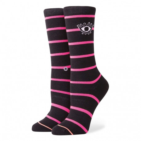 Calcetines Stance Lifestyle Senses Crew Negro Mujer
