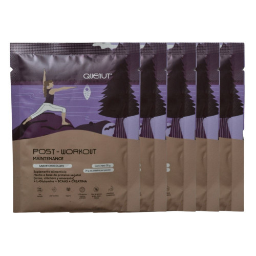 Proteina Quenut Trail Running Post-workout Chocolate Pack 5   