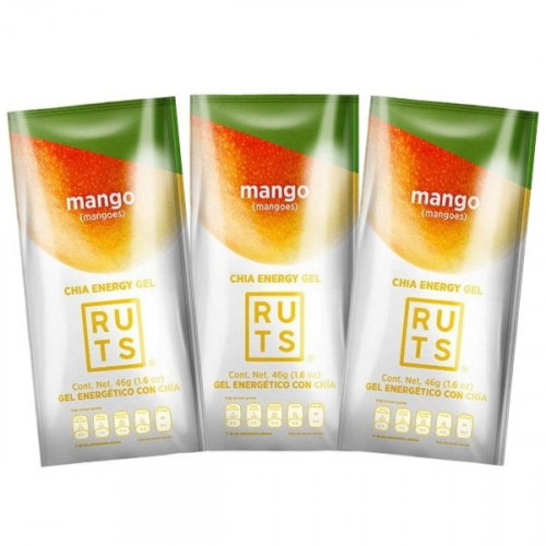 Gel RUTS ENERGY Running 3 Pack Mango Con Chia   