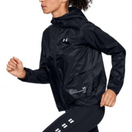 Chamarra Under Armour Fitness Qlifier Packable Negro Mujer