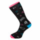 Calcetines Flames Lifestyle Controles Gamer Negro 