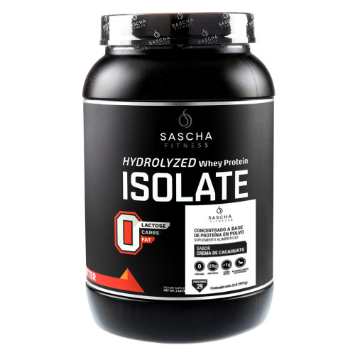 Proteina Sascha Fitness Fitness Isolate Crema Cacahuate   