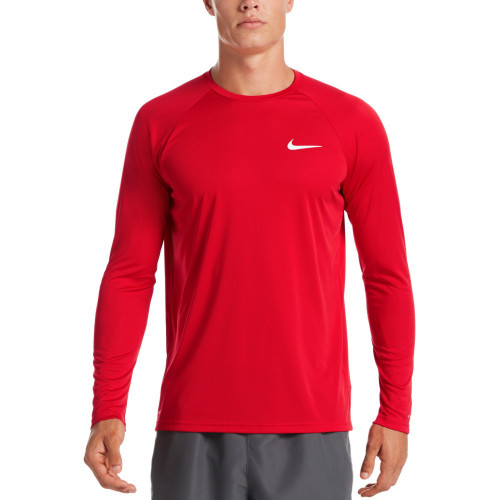 Rashguard Nike Swim Playa Solid Rojo Hombre