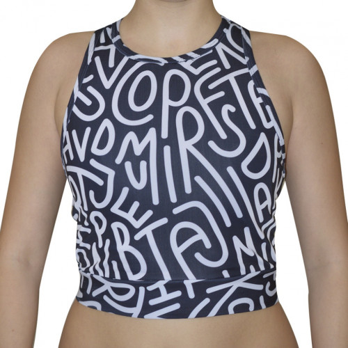Tank Top Azuid Fitness Crop Multicolor Mujer
