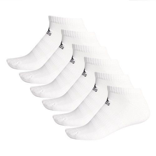 Calcetines Adidas Fitness Cushion Low Pack 6 Blanco 