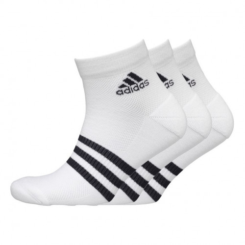 Calcetines Adidas Fitness Clima 3 Stripes Cushioned Pack 3 Blanco 