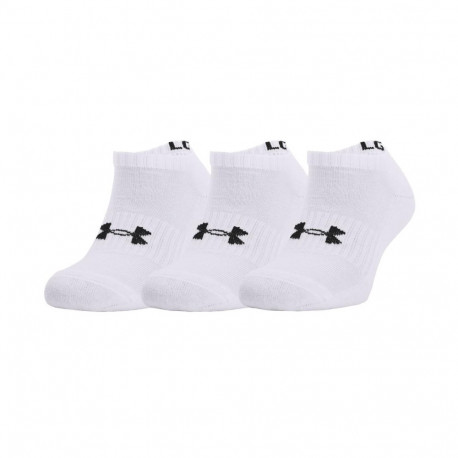 Calcetines Under Armour Fitness Core No Show 3Pack Blanco 