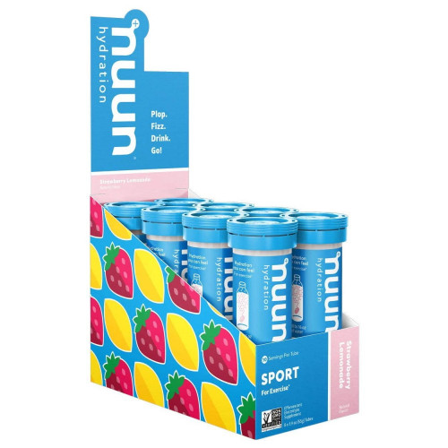Hidratacion Nuun Sport Multisport Caja Strawberry Lemonade 8 Piezas   