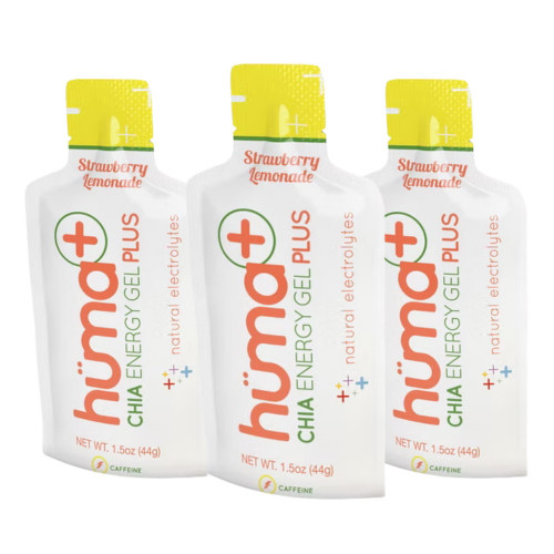 Gel Huma Multisport Plus Chia Energy Strawberry Lemonade Cafeina Pack 3   