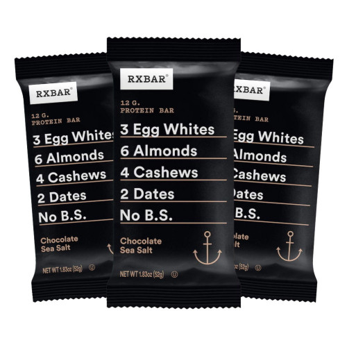Barra RXBAR Multisport Protein Chocolate Sea Salt Pack 3   
