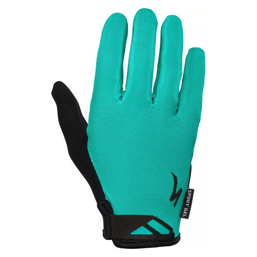 Guantes SPECIALIZED Ciclismo Body Geometry Sport Gel Long Finger Azul Mujer