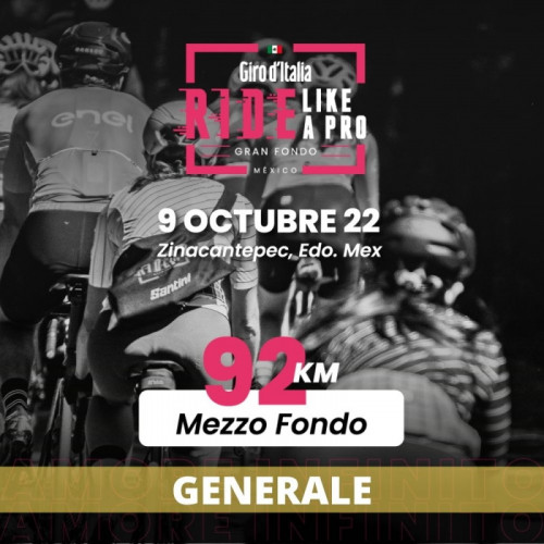  Giro d'Italia Ciclismo de Ruta Mezzo 92k - Generale  