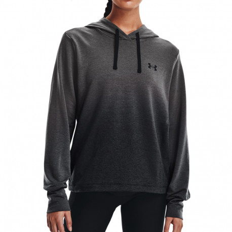 Sudadera Under Armour Fitness Rival Terry Gradient Gris Mujer