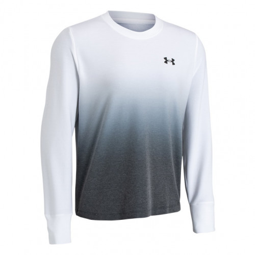 Sudadera Under Armour Fitness Rival Terry Gradient Crew Blanco Mujer