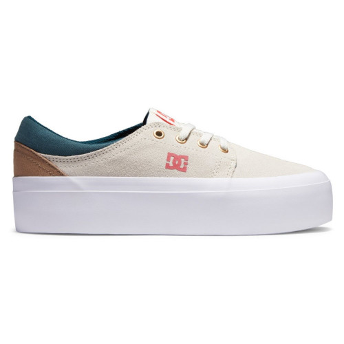 Tenis DC Shoes Lifestyle Trase Platform Beige Mujer