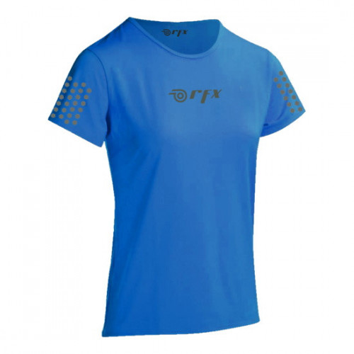 Playera RFX Sport Running Reflejante  Azul Mujer