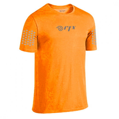 Playera RFX Sport Running Reflejante Naranja Hombre