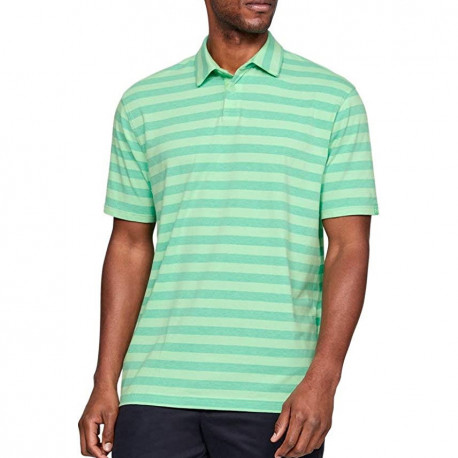 Polo Under Armour Golf Charged Cotton Scramble Verde Hombre