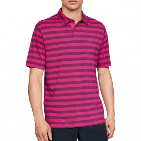 Polo Under Armour Golf Charged Cotton Scramble Rosa Hombre