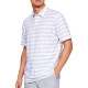 Polo Under Armour Golf Charged Cotton Scramble Blanco Hombre