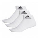 Calcetines Adidas Fitness Light Ankle 3 Pack Blanco 