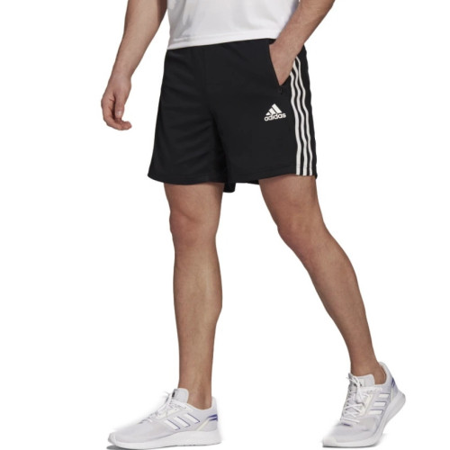 Short Adidas Fitness Designed To Move 3 Stripes Negro Hombre