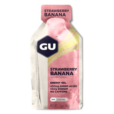 Gel GU Energy Running Strawberry Banana Caja 24 pz   