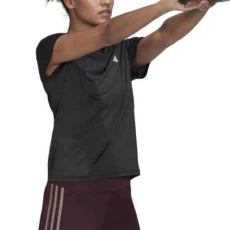 Playera Adidas Fitness Minimal Negro Mujer