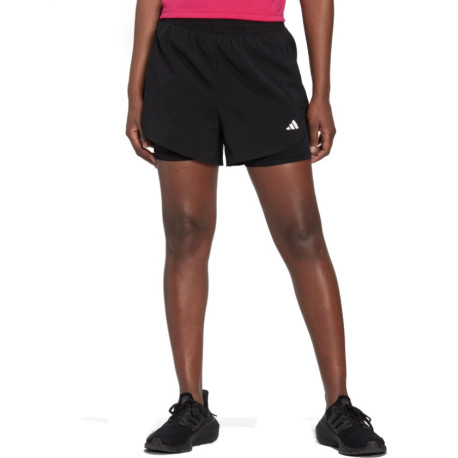 Short Adidas Fitness Designed To Move Minimal 2 en 1 Negro Mujer
