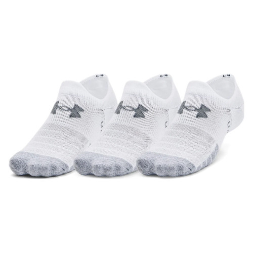 Calcetines Under Armour Fitness Heatgear Ultra Low 3 Pack Blanco 