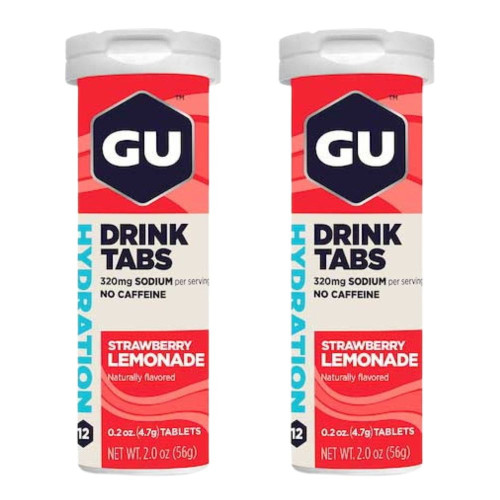 Hidratacion GU Energy Running Drink Tabs Strawberry Lemonade Pack 2   