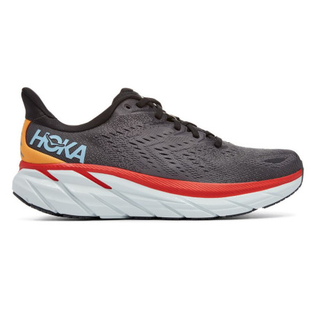 Tenis Hoka One One Running Clifton 8 Gris Hombre