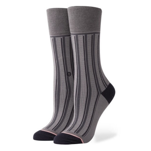 Calcetines Stance Lifestyle Stripe Down Gris Mujer