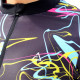 Jersey Afuego Ciclismo Abstract Negro Mujer