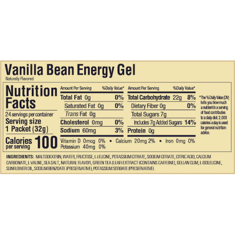 Gel GU Energy Running Vanilla Bean Caja 24 pz   