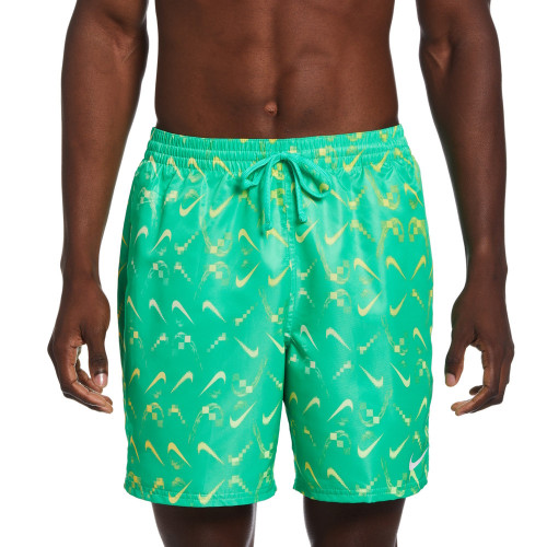 Boardshorts Nike Swim Playa Digi Swoosh Ombre Lap 7" Volley Verde Hombre