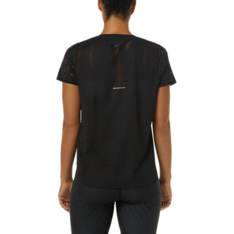 Playera Asics Running Ventilate Actibreeze Negro Mujer
