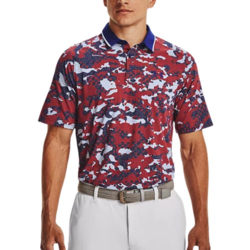 Polo Under Armour Golf Iso-Chill Charged Camo Rojo Hombre