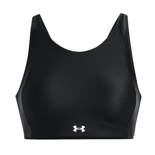 Sports Bra Under Armour Fitness Infinity Mid High Neck Shine Negro Mujer